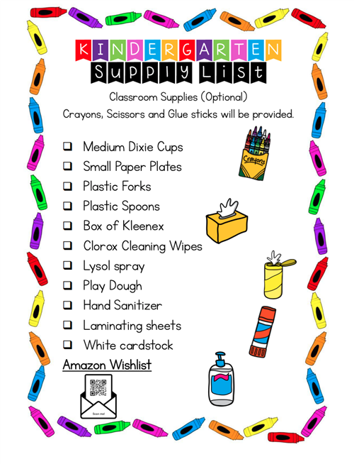 kindergarten supplies page 2
